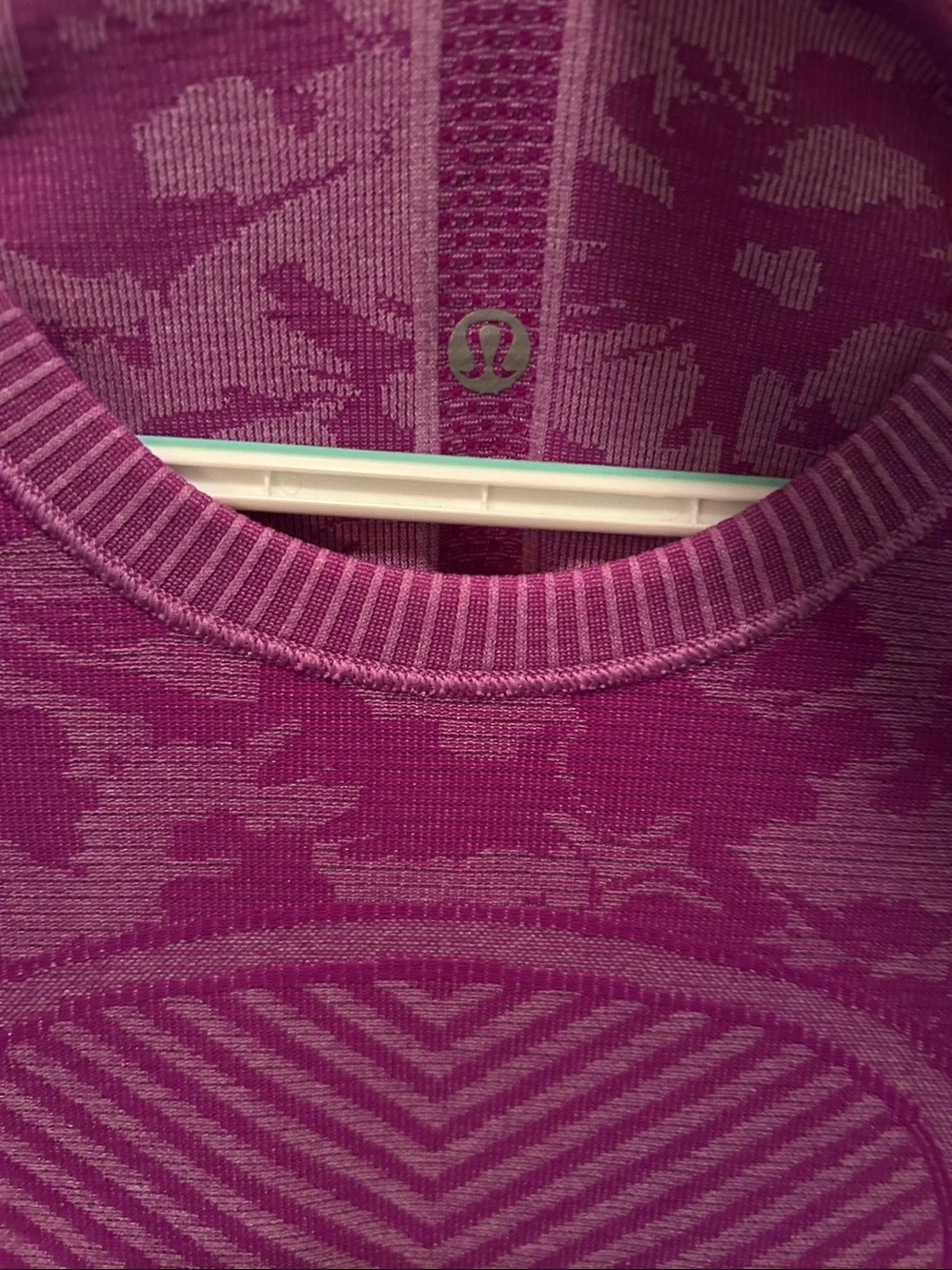 Lululemon Long Sleeve Seamless Knit Top in Magenta